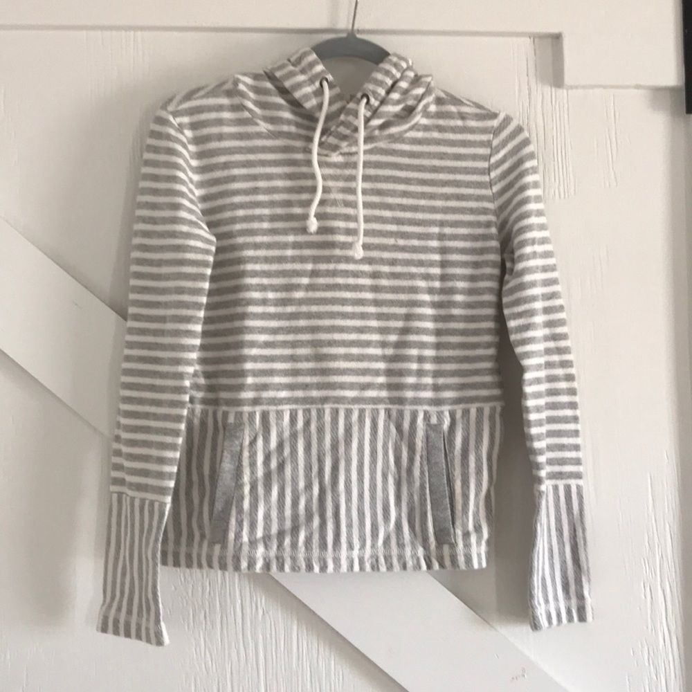 J.Crew striped hoodie XXS